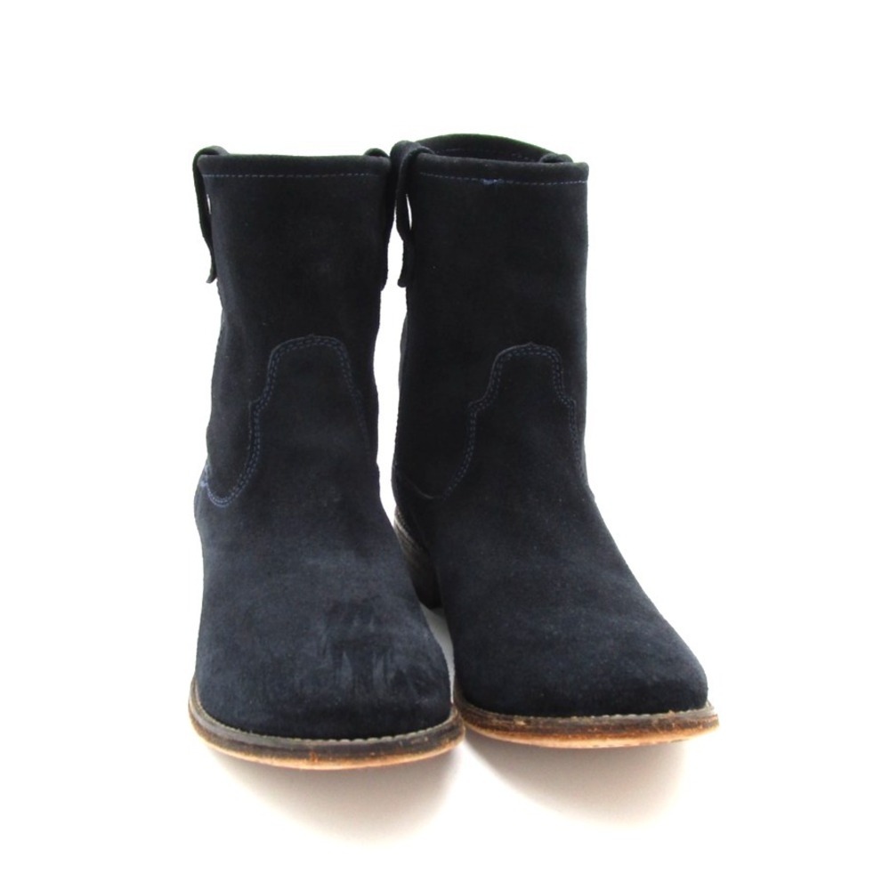 ZIGI Girl Canon Suede Ankle Booties Blue Women's Western Style Pull-on Sz 10M - Picture 2 of 9